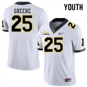 Youth Jackson Greene White Mountaineers #25 Jersey 211879-648