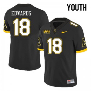 Youth James Edwards Black Mountaineers #18 Jersey 112140-834