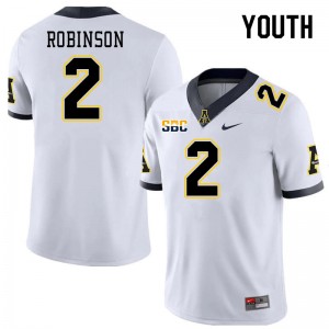 Youth Kaedin Robinson White Appalachian State University #2 Jersey 860074-856