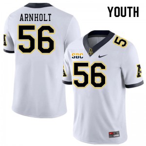 Youth Kyle Arnholt White Mountaineers #56 Jersey 529948-558