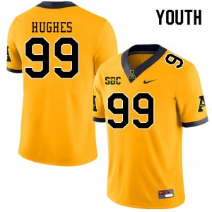 Youth Michael Hughes Gold Appalachian State University #99 Jersey 443448-409