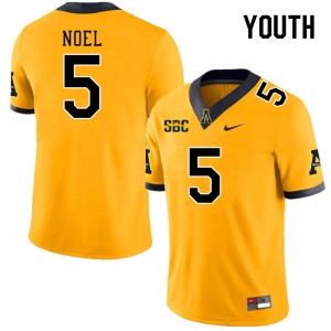 Youth Nate Noel Gold Appalachian State Mountaineers #5 Jersey 618228-490