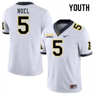 Youth Nate Noel White Appalachian State University #5 Jersey 329764-114