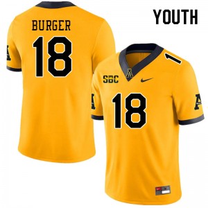 Youth Ryan Burger Gold Appalachian State #18 Jersey 619781-872