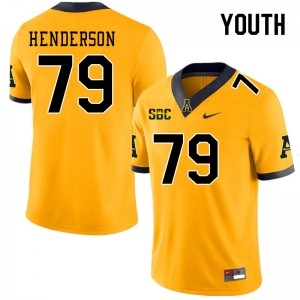 Youth Sammy Henderson Gold Appalachian State Mountaineers #79 Jersey 808858-672