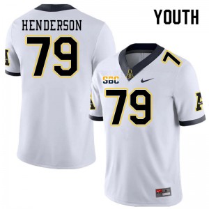Youth Sammy Henderson White Appalachian State University #79 Jersey 248750-413