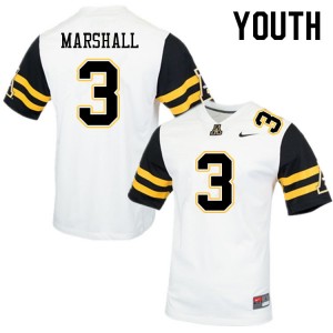 Youth Ahmani Marshall White Mountaineers #3 Jersey 429429-167