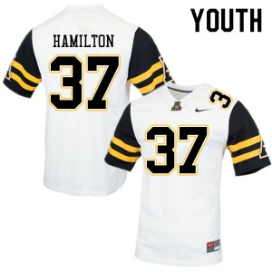 Youth Andre Hamilton White Appalachian State University #37 Jersey 728654-649