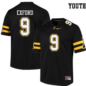 Youth Austin Exford Black Mountaineers #9 Jersey 776642-408
