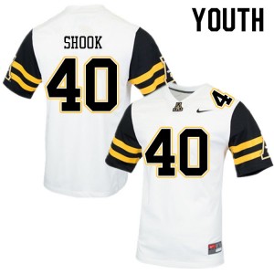 Youth Austin Shook White Appalachian State University #40 Jersey 397167-871