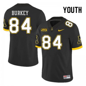 Youth Ayden Burkey Black Appalachian State #84 Jersey 405939-363