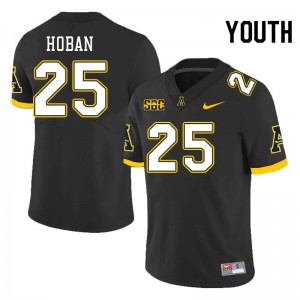Youth Blake Hoban Black Appalachian State #25 Jersey 115226-499