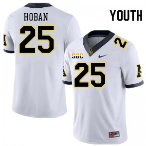 Youth Blake Hoban White Appalachian State Mountaineers #25 Jersey 402895-258