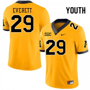 Youth Carter Everett Gold Appalachian State #29 Jersey 863608-410