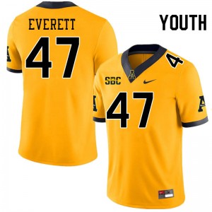 Youth Carter Everett Gold Mountaineers #47 Jersey 720855-166
