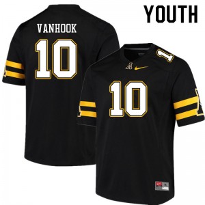 Youth DJ VanHook Black Appalachian State #10 Jersey 756682-833