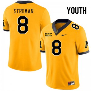 Youth Dalton Stroman Gold Appalachian State #8 Jersey 334269-919