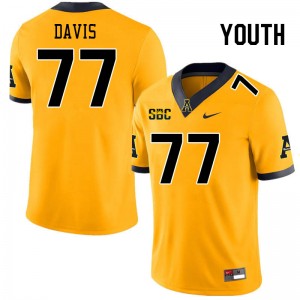 Youth Daniel Davis Gold Appalachian State #77 Jersey 440884-379