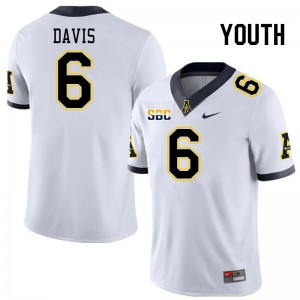 Youth Dashaun Davis White Mountaineers #6 Jersey 518819-113
