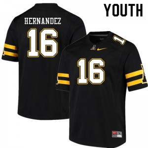 Youth David Hernandez Black Mountaineers #16 Jersey 500871-792