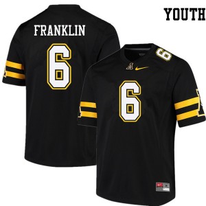 Youth Desmond Franklin Black Appalachian State University #6 Jersey 646269-579