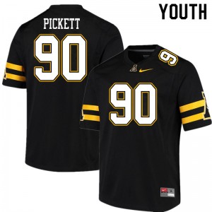 Youth Dorian Pickett Black Appalachian State #90 Jersey 448317-903
