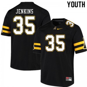 Youth Emmanuel Jenkins Black Appalachian State University #35 Jersey 340419-542
