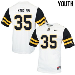 Youth Emmanuel Jenkins White Appalachian State University #35 Jersey 123210-602