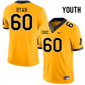 Youth Ethan Ryan Gold Appalachian State Mountaineers #60 Jersey 509189-709