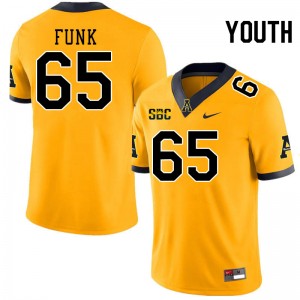 Youth Gabe Funk Gold Appalachian State #65 Jersey 770155-875