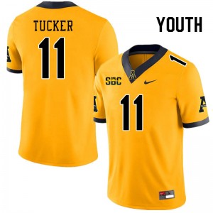 Youth Grant Tucker Gold Appalachian State University #11 Jersey 593190-977