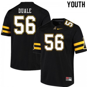 Youth Guled Duale Black Appalachian State University #56 Jersey 447219-240