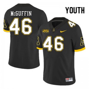 Youth Isaiah McGuffin Black Appalachian State #46 Jersey 739654-449