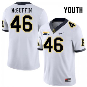 Youth Isaiah McGuffin White Appalachian State Mountaineers #46 Jersey 342795-640