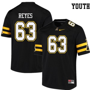 Youth Ivan Reyes Black Appalachian State Mountaineers #63 Jersey 904499-482