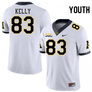 Youth Jack Kelly White Appalachian State Mountaineers #83 Jersey 896110-364