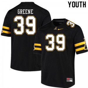 Youth Jackson Greene Black Appalachian State University #39 Jersey 784070-739