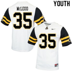Youth Jalen McLeod White Mountaineers #35 Jersey 335116-293