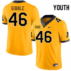 Youth Jared Gibble Gold Appalachian State Mountaineers #46 Jersey 758047-112