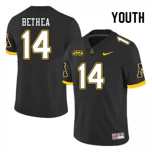 Youth Jayden Bethea Black Mountaineers #14 Jersey 524157-496