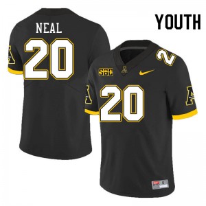 Youth Kaleb Neal Black Mountaineers #20 Jersey 908022-133
