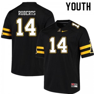 Youth Kanye Roberts Black Appalachian State Mountaineers #14 Jersey 958308-935
