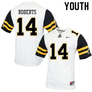 Youth Kanye Roberts White Mountaineers #14 Jersey 341874-580