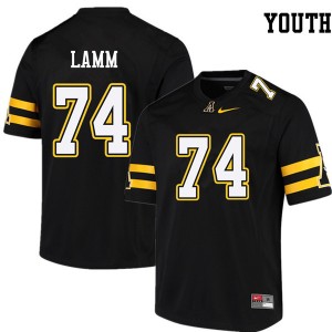Youth Kendall Lamm Black Appalachian State #74 Jersey 163713-300