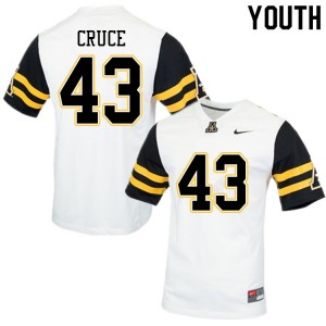 Youth Logan Cruce White Mountaineers #43 Jersey 871761-343