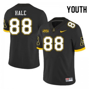 Youth Luke Hale Black Appalachian State Mountaineers #88 Jersey 509411-676