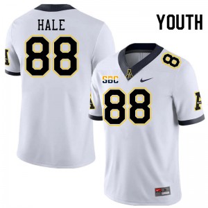 Youth Luke Hale White Appalachian State #88 Jersey 463879-486