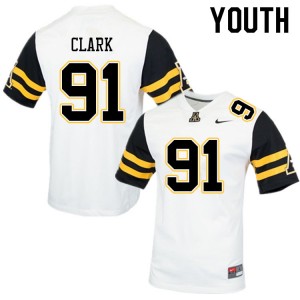Youth Markus Clark White Appalachian State University #91 Jersey 939493-395