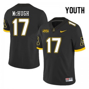 Youth Mason McHugh Black Appalachian State Mountaineers #17 Jersey 913262-584