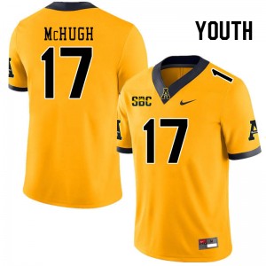 Youth Mason McHugh Gold Appalachian State Mountaineers #17 Jersey 973222-392